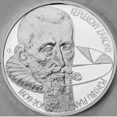 Stříbrná pamětní mince 200 Kč Kepler